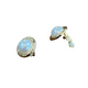 Clip On Earrings Gold Circle Pearl Centre