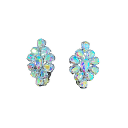 Clip On Earrings AB Crystal