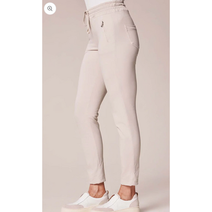 DECK Beige Zip Pocket Joggers
