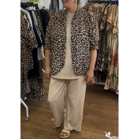 Leopard Print Jacket One Size (PREORDER)