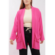 Pink oversized cardigan with pockets
