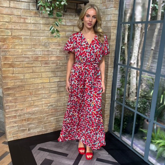 Rebecca Floral Maxi Dress Multicoloured