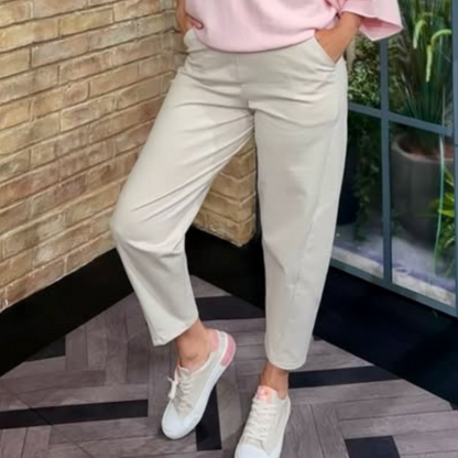 DECK Barrel Elasticated Trousers (Beige)