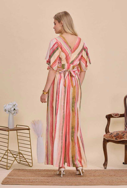 Sunset Striped Jumpsuit