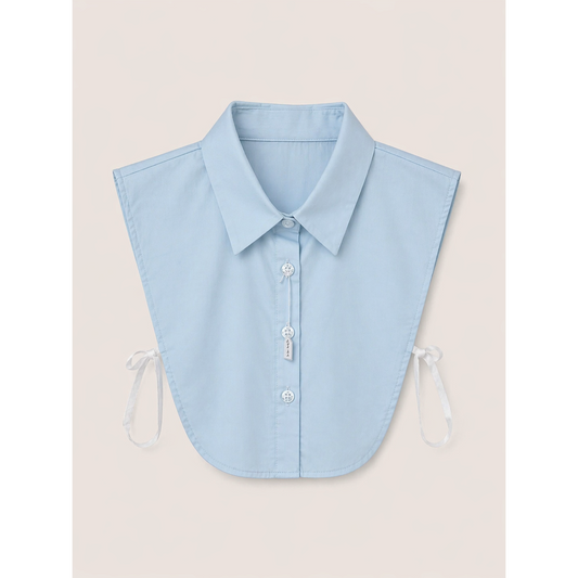 Light Blue Faux Collar