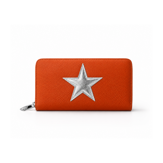 Zip Around Wallet Silver Star (4Colours)