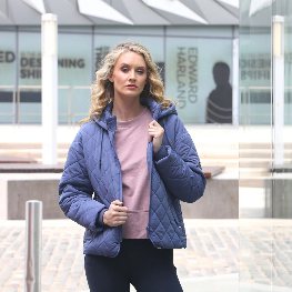 RELAX & RENEW Fia Padded Jacket Blue