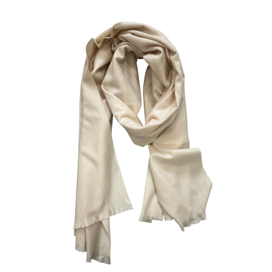 Plain Pashmina Light Beige