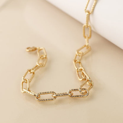 POM Golden Paperchain Link Necklace