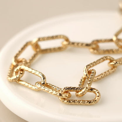 POM Golden Paperchain Link Necklace