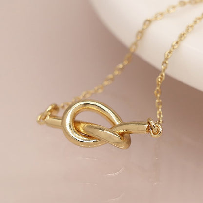 POM Golden Fine Knot Necklace