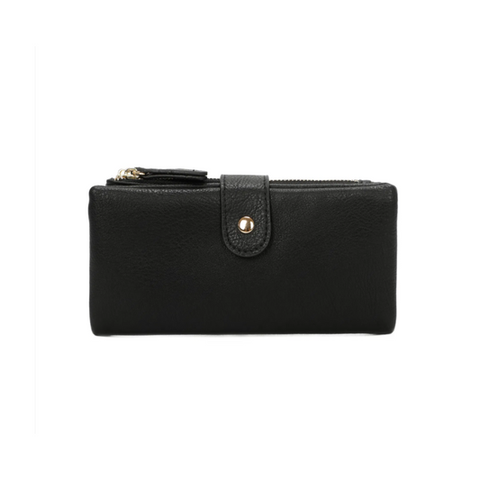 Large Leatherette Purse Black