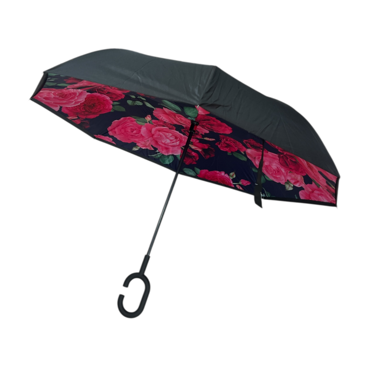 Upside Down Umbrella Pink Roses