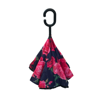 Upside Down Umbrella Pink Roses