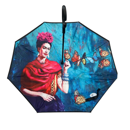 Freda Khalo Upside Down Umbrella Butterfies