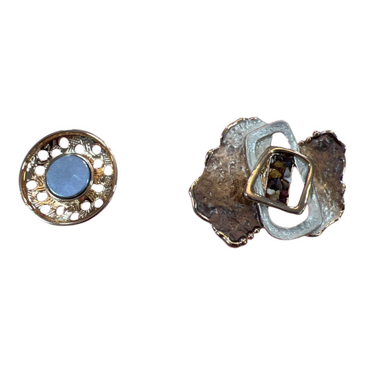 Magnetic Brooch Browns & Gold