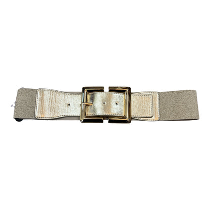 Gold Metallic Elasticated Belt