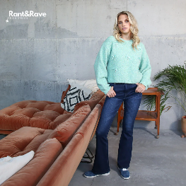 Rant & Rave Kim Flare Dark Jeans