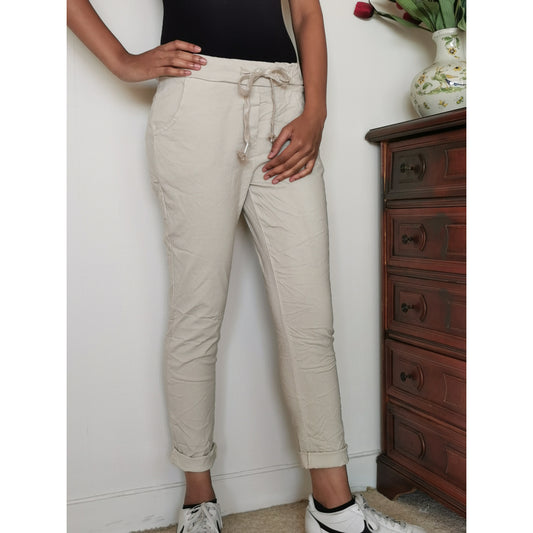 Magic Elasticated Trousers One Size Stone