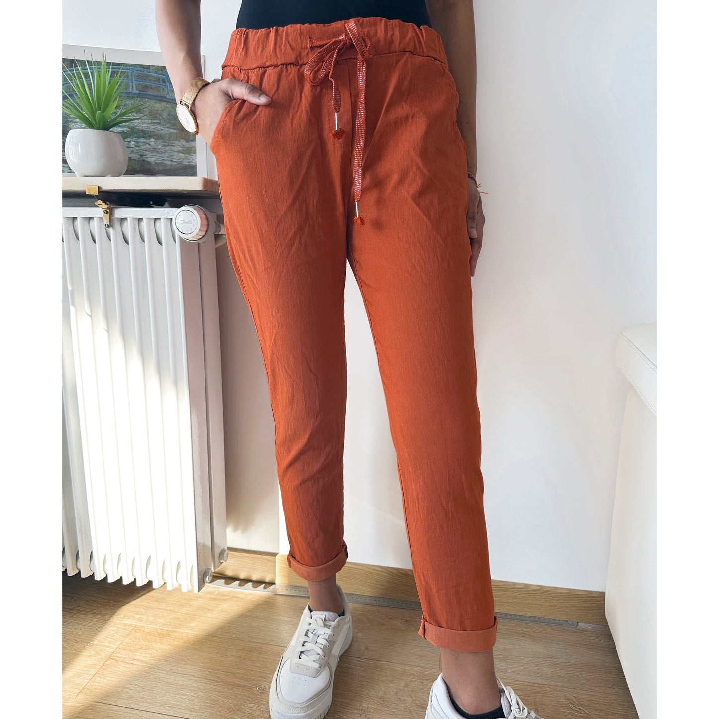 Magic Elasticated Trousers One Size Rust
