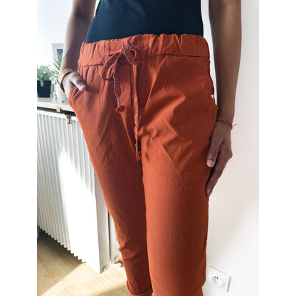Magic Elasticated Trousers One Size Rust