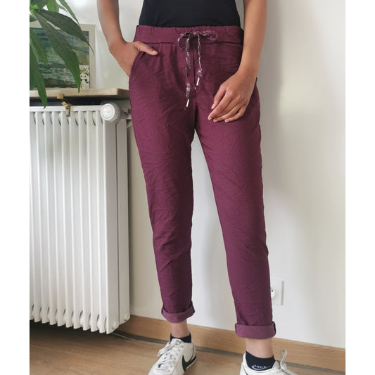 Magic Elasticated Trousers One Size Purple