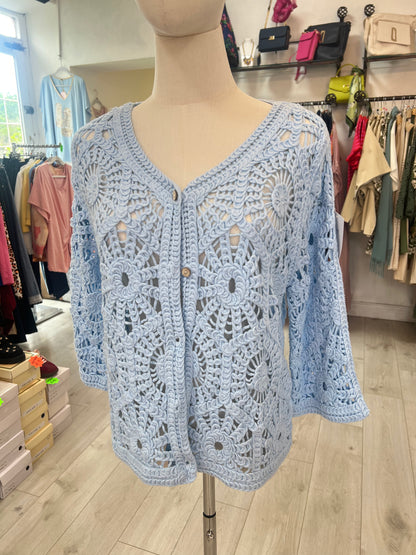Crochet Cardigan With Buttons (4 Colours)