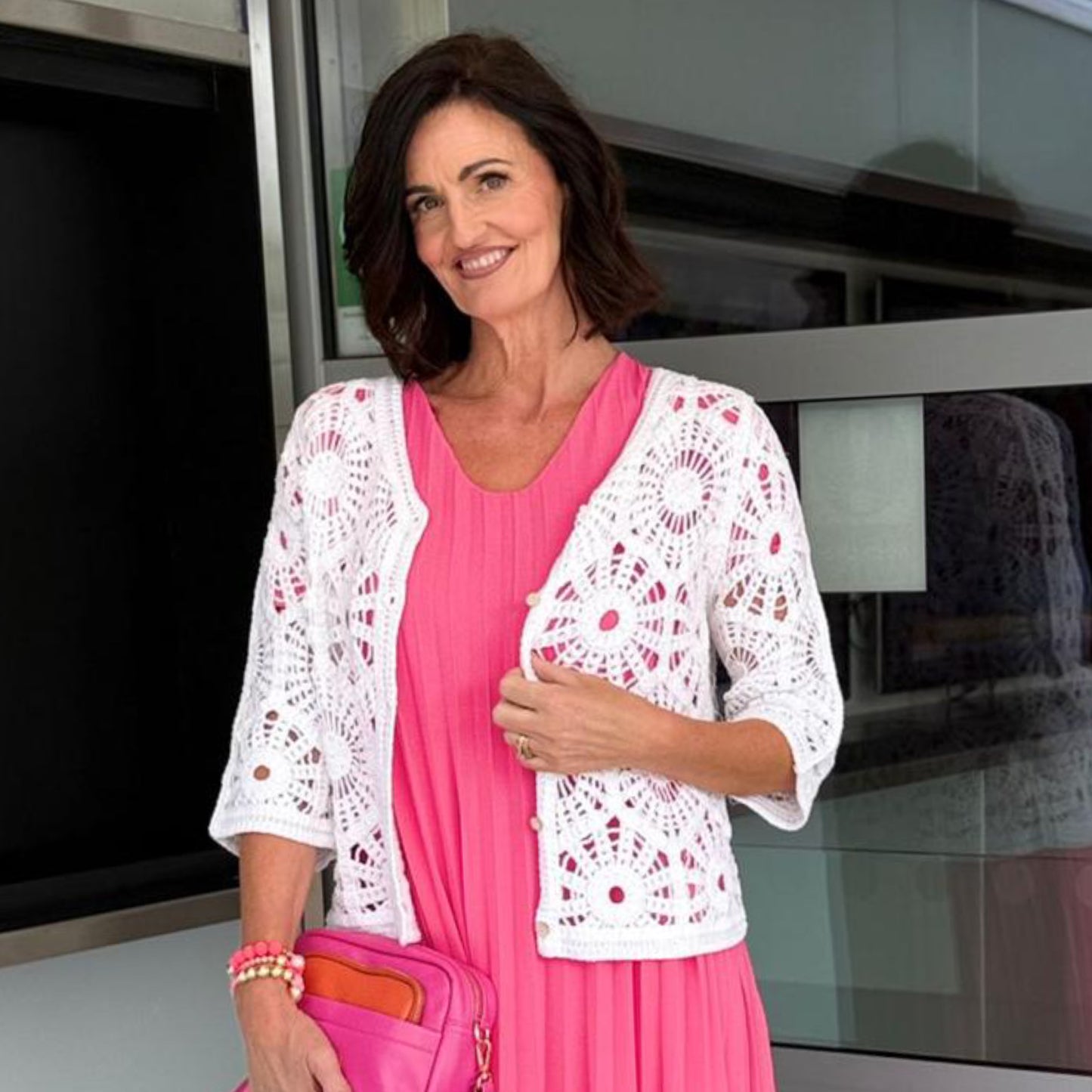 Crochet Cardigan With Buttons (4 Colours)