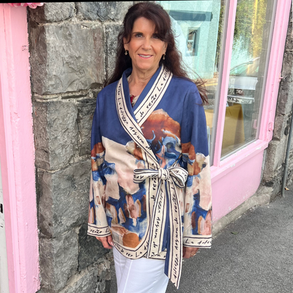 Almalfi Suedette Wrap Over Jacket (3 Colours)