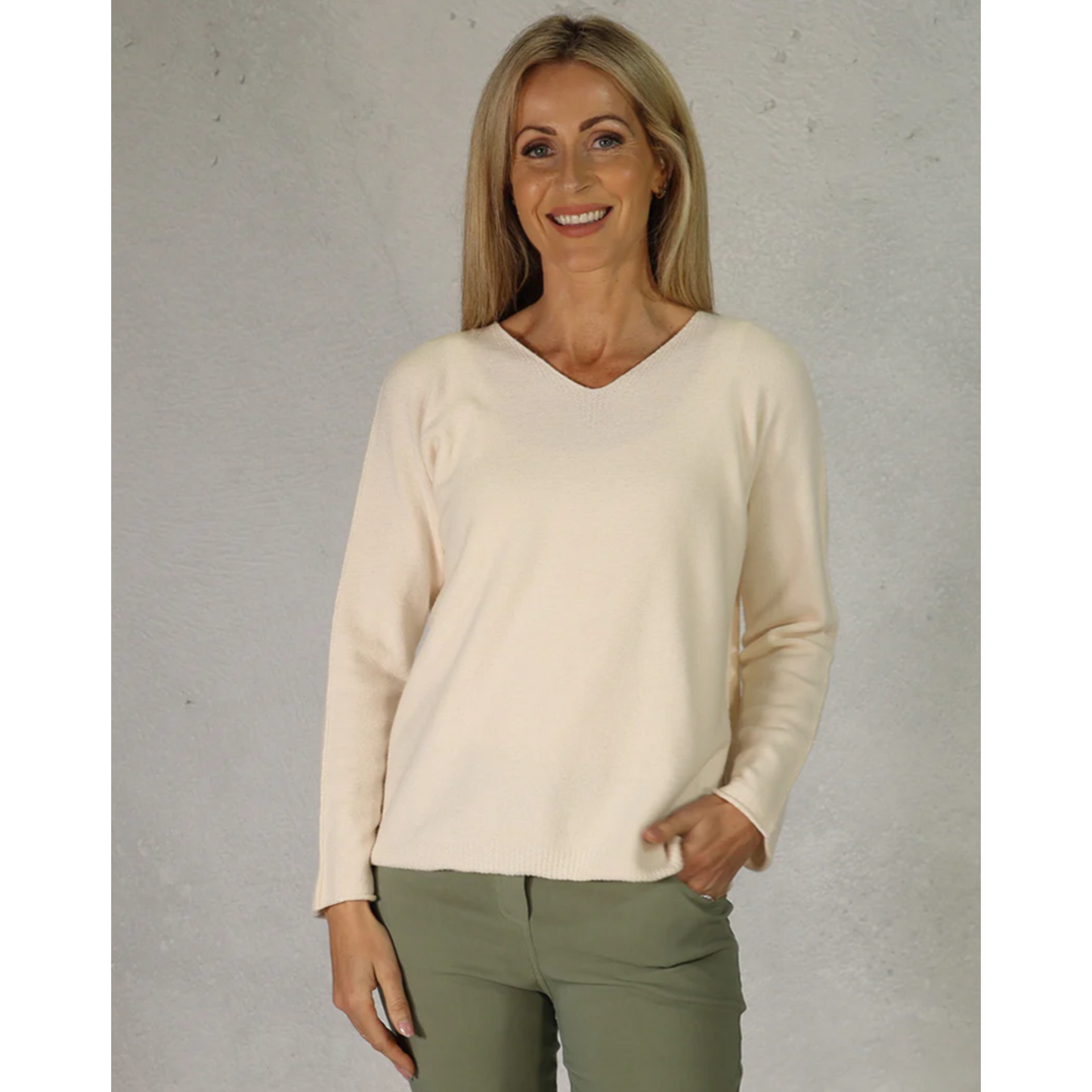 Deck V Neck Knitted Jumper (3 Colours)