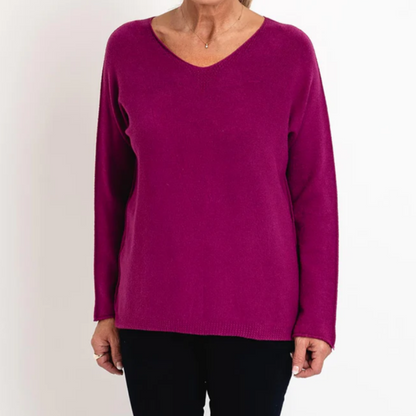 Deck V Neck Knitted Jumper (3 Colours)