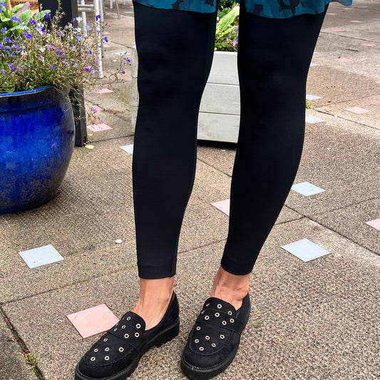 Tammy Black Fleece Lined Leggings