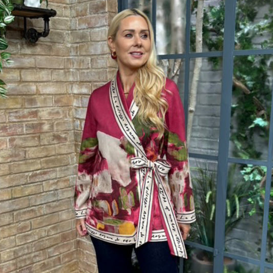 Almalfi Suedette Wrap Over Jacket (3 Colours)