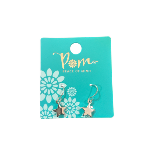 POM Star Drop Earrings