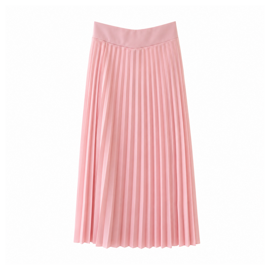 Light Pink Pleated Skirt One Size