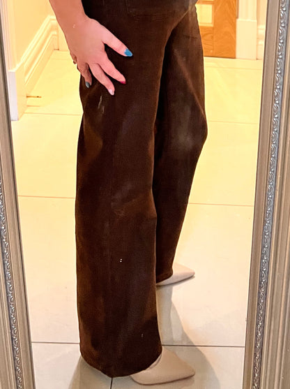 Carrie Brown Straight Leg Jeans Front Pockets