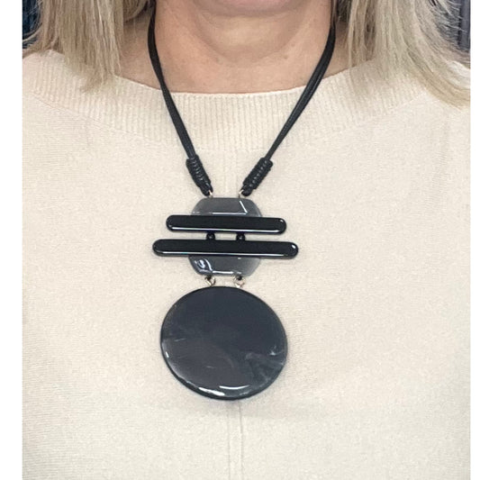 Grey Statement Necklace