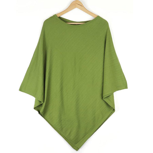 Green Recycled Blend Poncho
