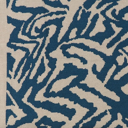 POM Teal mix recycled blend animal stripe snood