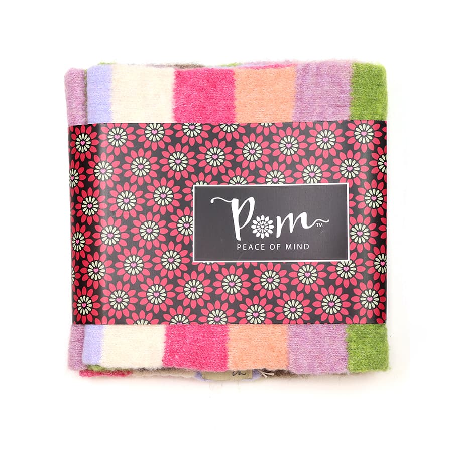 POM Mauve Mix Stripe Scarf