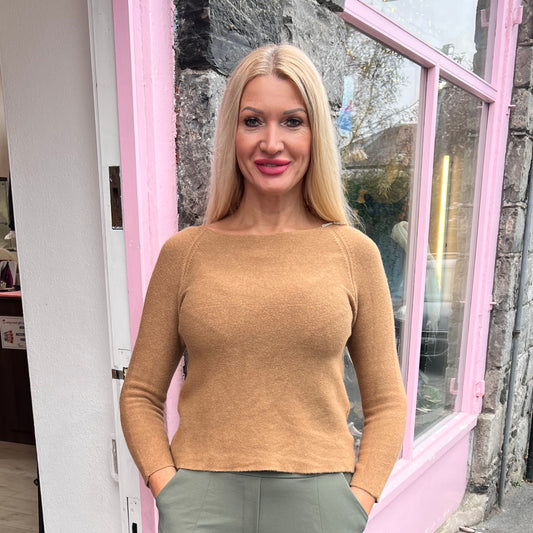 Emer Knitted Jumper Camel