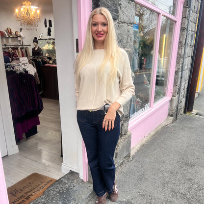 DECK Knitted Jumper Deep Cream