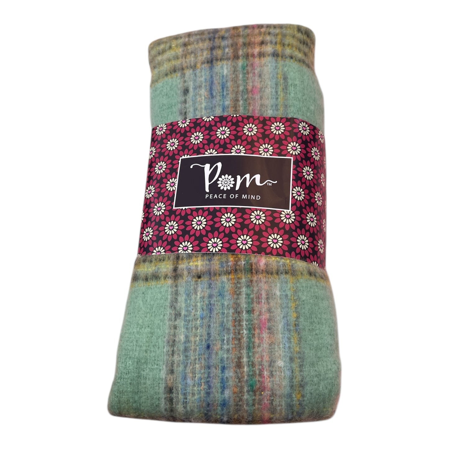 POM Check Knit Blanket Scarf (3 Colours)