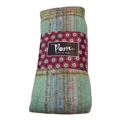 POM Check Knit Blanket Scarf (3 Colours)