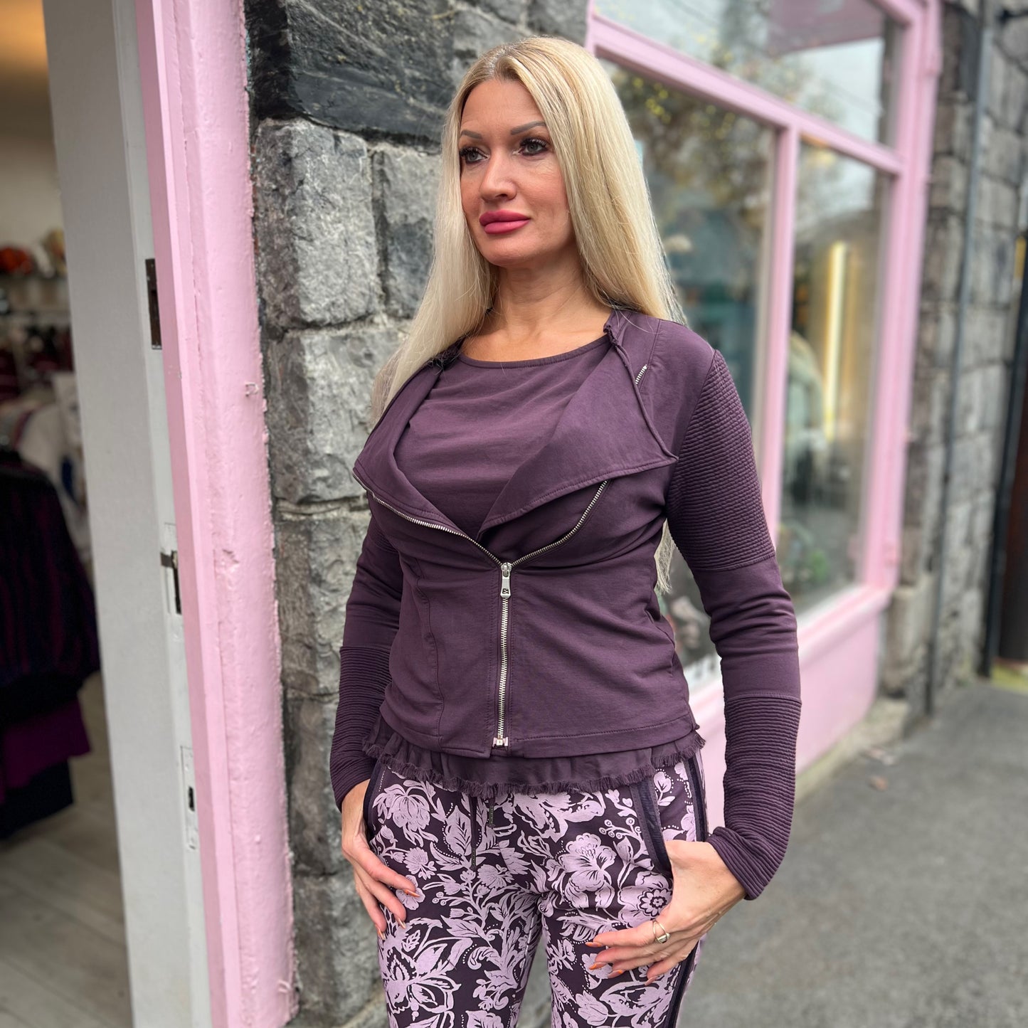 DECK Purple Zipped Jacket