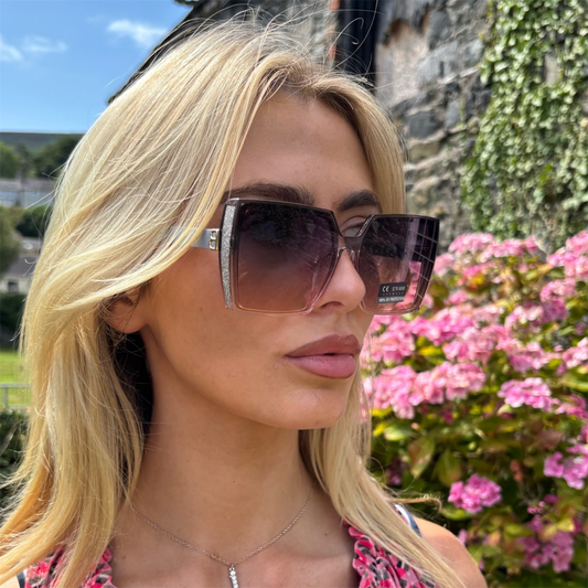 Grey & Pink Ombré Sunglasses