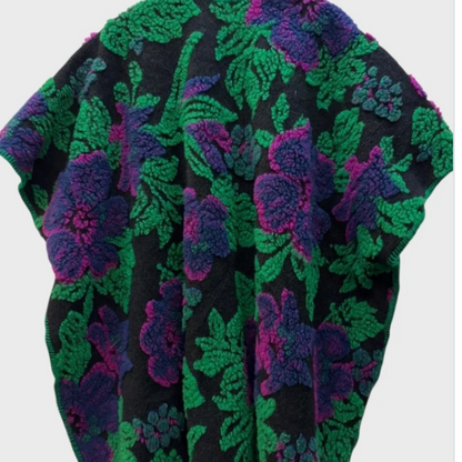 Oversized Wool Embroidery Cape Gilet (2 Colours)