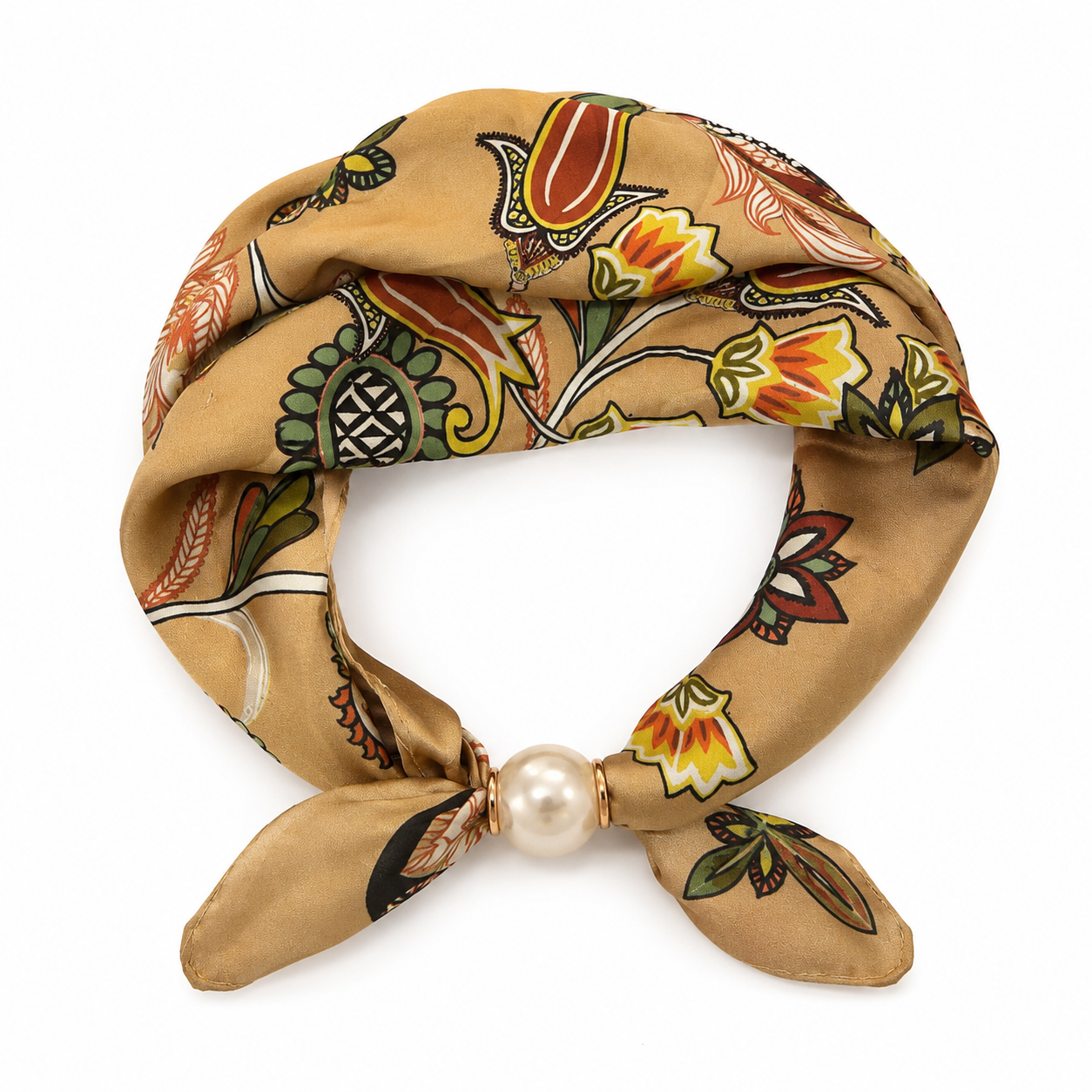 Magnetic Scarf Mocha & Greens