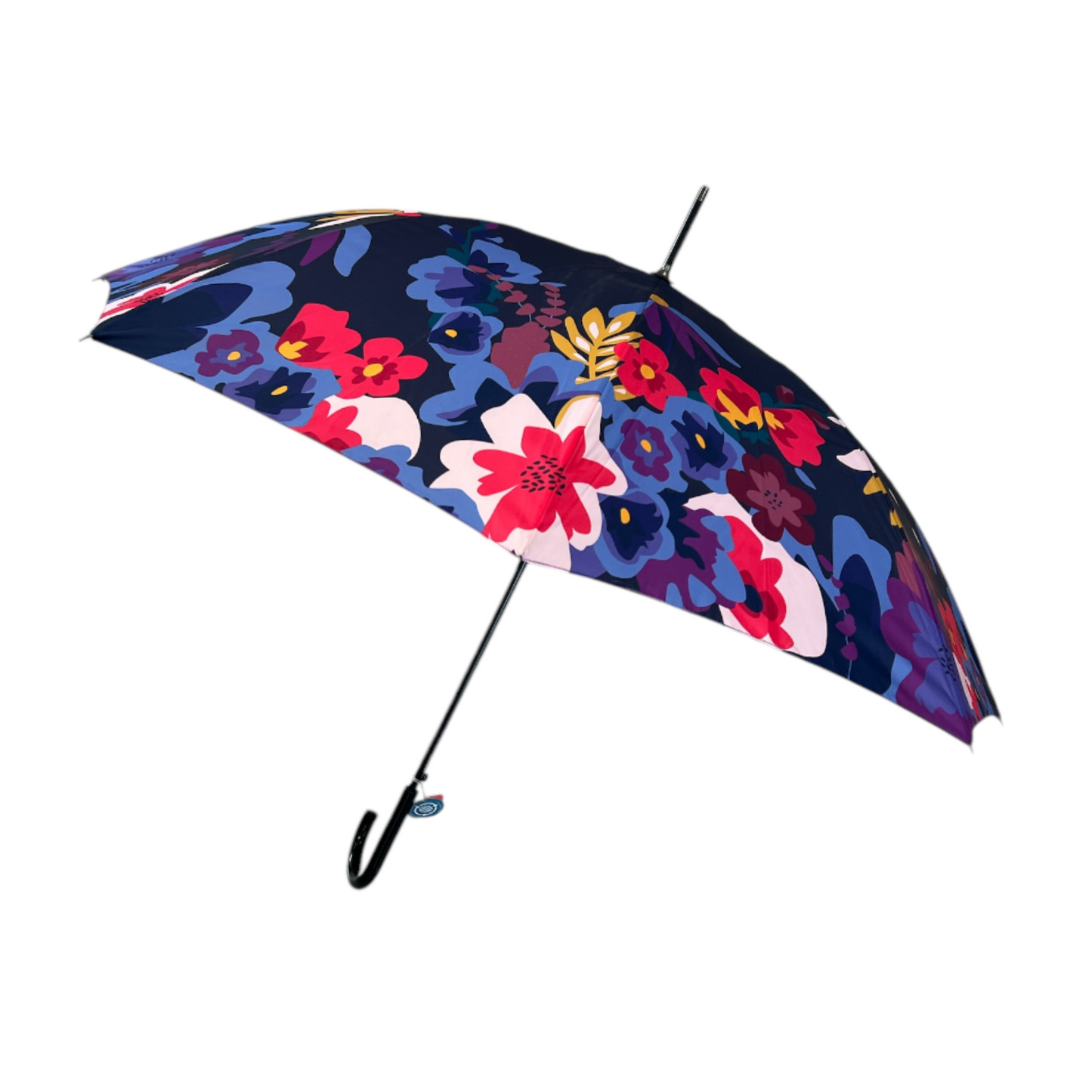 POM Floral Print Umbrella Navy