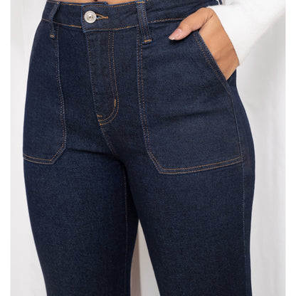 Florence Dark Denim Straight Leg Jeans